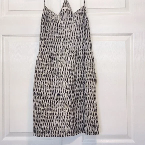 Madewell Sunlight silk camisole sleeveless slip dress feathers - Picture 3 of 12